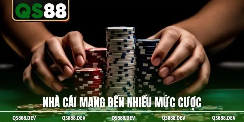 Nhà cái mang đến nhiều mức cược